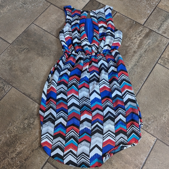 Dex Dress Multicoloured High Low Sleeveless Light Weight Summer Women's… - Picture 2 of 9